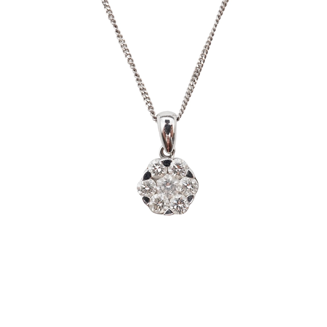 A diamond pendant